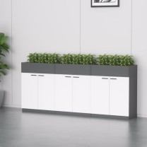信京 木质文件柜矮柜隔断柜 B2000×D550×H1200mm 5门柜 (四色可选)