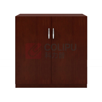 企诺 木制办公文件柜 QNM202YP-SA3 W800*D400*H800mm (胡桃色 可定制)
