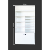 国产定制 实木定制商店物品展示柜 240*120cm (定制)