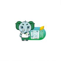 豫见金叶 小象装饰pvc 18*12