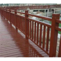 皇埔 仿古木制长廊 含观景平台 古建瓦 防腐木护栏和木地板 可定制