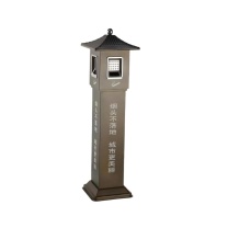 皇埔 仿古烟灰柱 定制 镀锌板材质 260*260*1000