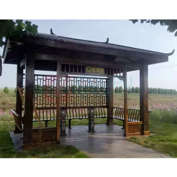皇埔 仿古木四角亭(吸烟亭) 含运输 含安装 含售后