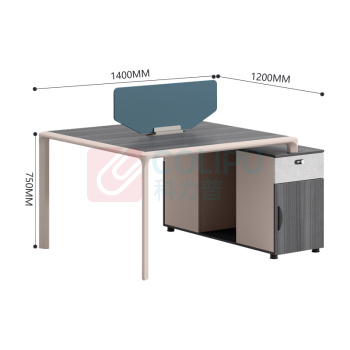 臻远 职员桌办公桌屏风工作卡位 GWJ-02 对坐双人位 1400*1200*750mm