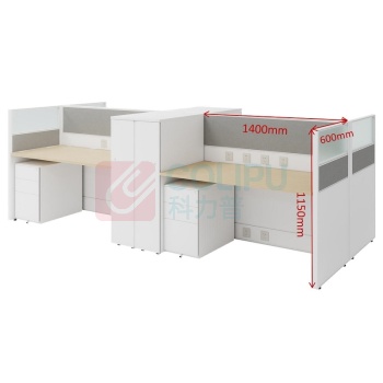 震旦 AURORA 员工直台屏风B HOS4cm 1400*600*1150 不含活动柜