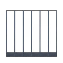 罗德力 磁吸门帘 工业透明塑料安全挡风软门帘 高透明 4000*2750mm (含轨道、配重等配件)