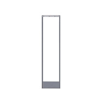 康格雅 塑料门帘免打孔磁铁自吸磁性门帘 宽0.5mx高2.1m 2mm厚加配重 (灰色)