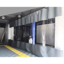 永胜 洗车店防门帘 4s店透明加厚滑动隔断软门帘pvc防水防蚊不透风塑料胶帘 厚度0.5mm 定制尺寸/一平方米 (灰色)