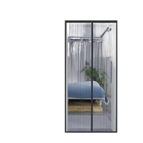 安赛瑞 纱窗门帘(可收纳) 5B00015 110x210cm (黑色条纹)