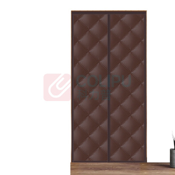 安赛瑞 牛津布棉门帘 对开 5B00296 95×210cm (咖啡纯色)
