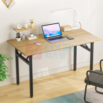 诚信 折叠桌书桌饭店家用桌子长桌培训桌 E1环保板材120*60*75CM LC-175 (木本色)