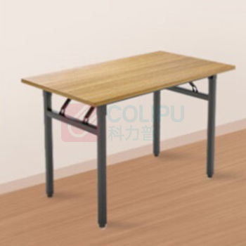 诚信 折叠桌书桌饭店家用桌子长桌培训桌 E1环保板材120*60*75CM LC-175 (木本色)