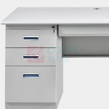 博润 超声心电1.4m右三抽钢制办公桌 1400×700×750mm 1张