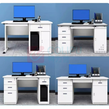 博润 超声心电1.4m五抽一门钢制办公桌 1400×700×750mm 1张