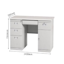 东业家具 办公桌 1.4米 (白)