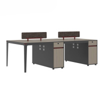 东业家具 办公桌 职员办公桌屏风桌四人位员工位 DY-BGZ15 2400*1200*990mm【四人位】