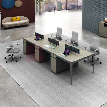 东业家具 办公桌 职员办公桌屏风桌四人位员工位 DY-BGZ15 2400*1200*990mm【四人位】