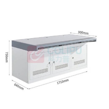 东业家具 办公桌 DY-1710 1710*900*750mm 加厚金属监控操作台三联监控室操作台定制颜色样式(单位:张)