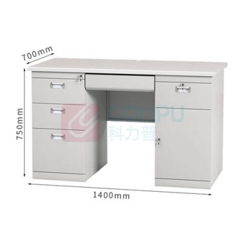 东业家具 钢制办公桌 1.4米