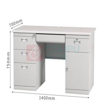 东业家具 钢制办公桌 1400*700*750mm