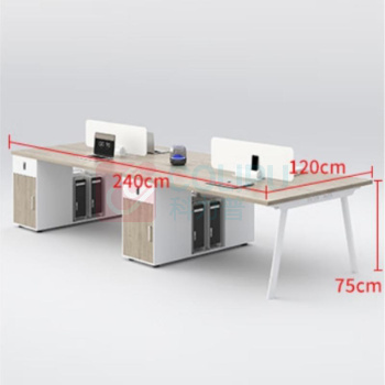 信京 办公桌 XJ-BGZ-2 2400mm*1200mm*750mm 四人位【包安装】