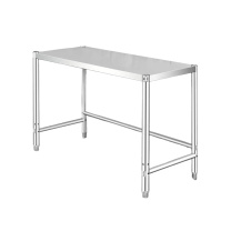 优企 单层不锈钢工作台 1000*350*850cm 高85单层加固【38柱】
