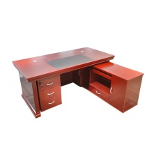 东业家具 办公桌 2000*1000*760mm 含侧柜+活动柜 经理桌油漆班台老板桌