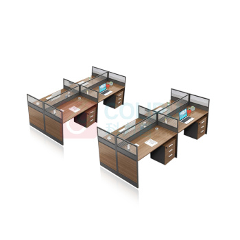 其实奇 4人屏风办公桌 QSQ-JJ-005 2400*1200*1100mm 