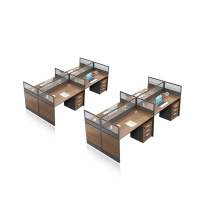 其实奇 4人屏风办公桌 QSQ-JJ-005 2400*1200*1100mm 