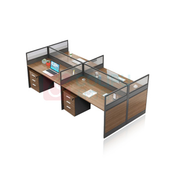 其实奇 4人屏风办公桌 QSQ-JJ-005 2400*1200*1100mm 