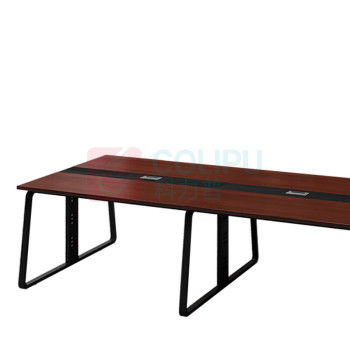 优企 会议桌长桌培训桌洽谈会客培训桌(不含椅子) 2400*1200*750mm