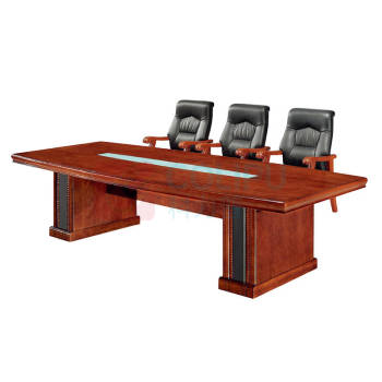 东业家具 会议桌 贴木皮油漆大型会议开会桌 DY-HYZ10 2400*1200*760