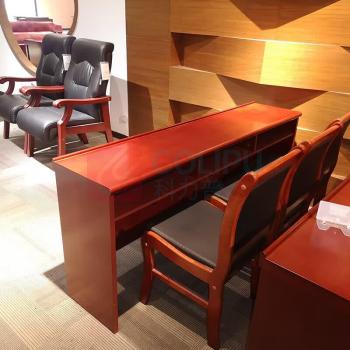 东业家具 会议桌长条桌员工培训桌实木贴皮 1800*400*760mm (误差±3厘米)