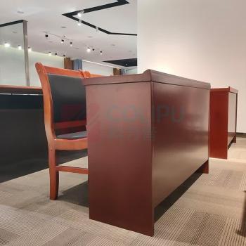 东业家具 会议桌长条桌员工培训桌实木贴皮 1200*400*760mm (误差±3厘米)