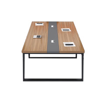臻远 会议桌 ZY-HYZ-Z13 W3500*D1400*H750mm (柚木色) 重量:90KG