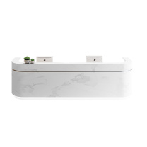 臻远 时尚前台仿大理石接待台环保烤漆(不含柜) ZY-KLP-QT35 W2000*D600*H1050mm