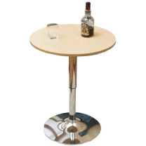 臻远 升降洽谈桌 ZY-KLP-SJ11 φ700*H570-770mm (原木色) 三个含安装