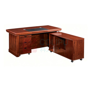 玉金朗 老板(商务)办公桌大班台带侧柜 YJL002 1800*900*760mm