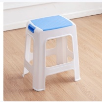 好尔 haoer 加厚防滑休闲凳带提手 高度46cm 23*31cm 承重300斤 (蓝色)