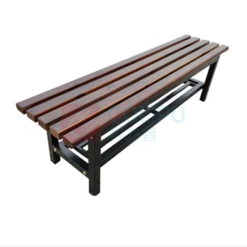 东业家具 胡桃色鞋架款长条凳尺寸 2000×370×450mm
