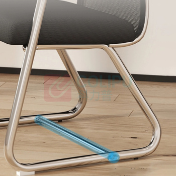 东业家具 办公椅护腰电脑椅 办公室座椅职员会议椅 54*51*43.5cm±5mm 高背网黑色(乳胶坐垫)回形脚 弓形椅体
