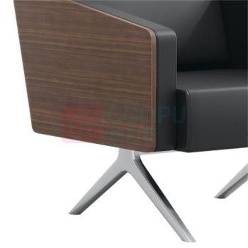华盛 WALSN 单人位沙发 HS-WD-7880 W780*D800*H860mm (幕黑色) 皮革材质
