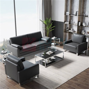 东业家具 办公室沙发 150*85*85cm 现代商务接待会客洽谈办公沙发双人位