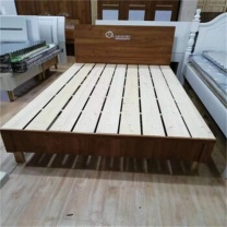 东业家具 单人床员工宿舍床板式床板式床 颜色可定做板式床木床颜色随机发货 1.0*2.0