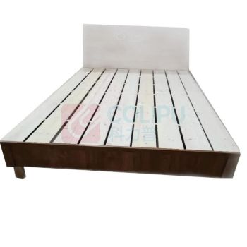 东业家具 木床板式床单人床 1.0*2.0米