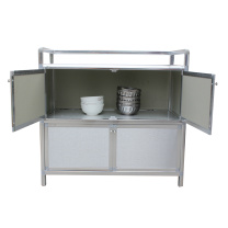 臻远 加厚不锈钢两层碗柜 ZY-BXGWG20 W1000*D450*H800mm (银灰色) 全国含运,除偏远地区。三个以上含安装