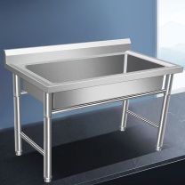 法耐 不锈钢加厚一体水池 300*50*80cm 不含水龙头 单池