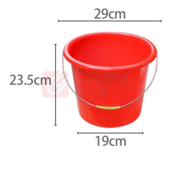 奕多美 塑料水桶 无盖 YDM-ST-01 10L (红色)