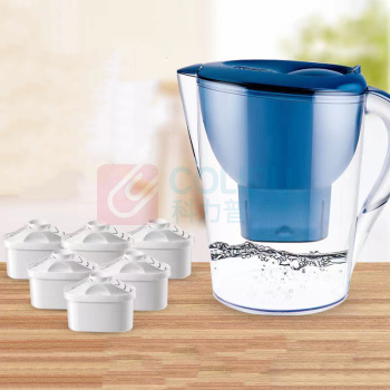 碧然德 BRITA 家用滤水壶 海洋系列 3.5L蓝色一壶六芯装