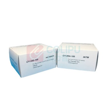 法高 打印机彩色带转印膜带 CY-340-100+CY-3RA-100 含1卷色带+1卷膜 (绿色+黄色) 适用CX7000/CX7600/CX7002/CX7300